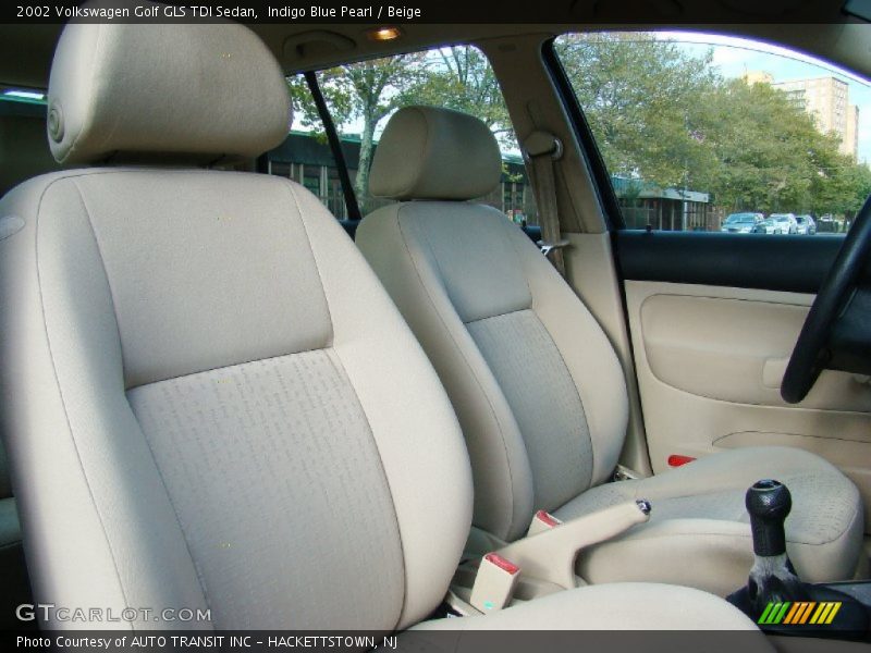 Indigo Blue Pearl / Beige 2002 Volkswagen Golf GLS TDI Sedan