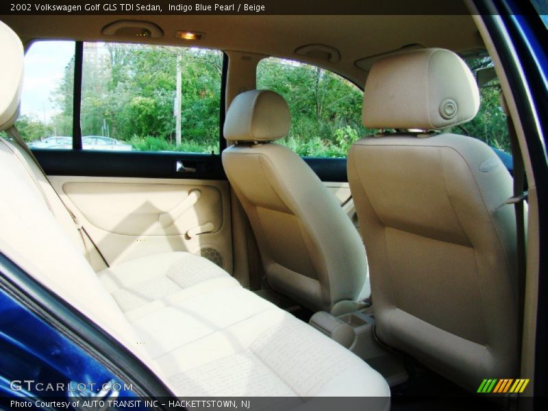 Indigo Blue Pearl / Beige 2002 Volkswagen Golf GLS TDI Sedan