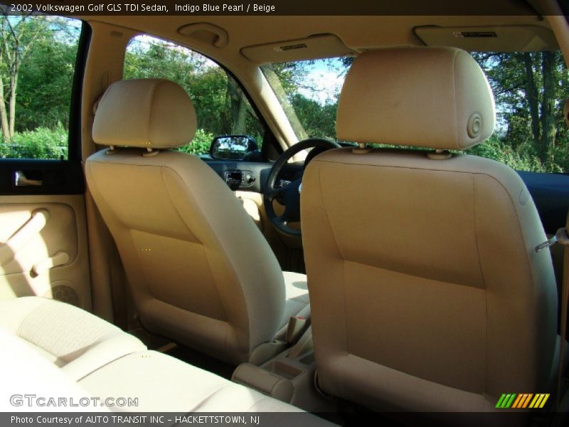 Indigo Blue Pearl / Beige 2002 Volkswagen Golf GLS TDI Sedan