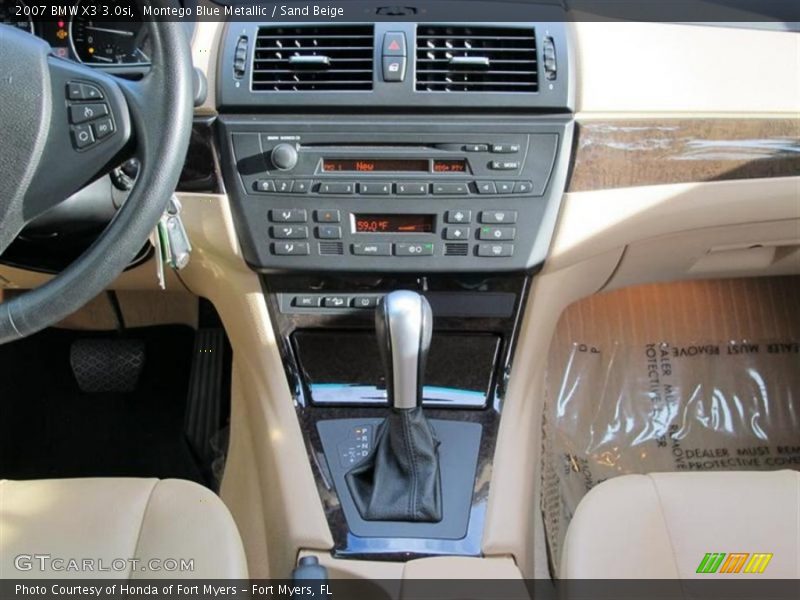 Montego Blue Metallic / Sand Beige 2007 BMW X3 3.0si