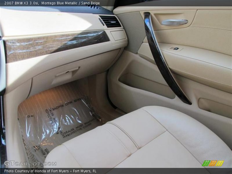 Montego Blue Metallic / Sand Beige 2007 BMW X3 3.0si