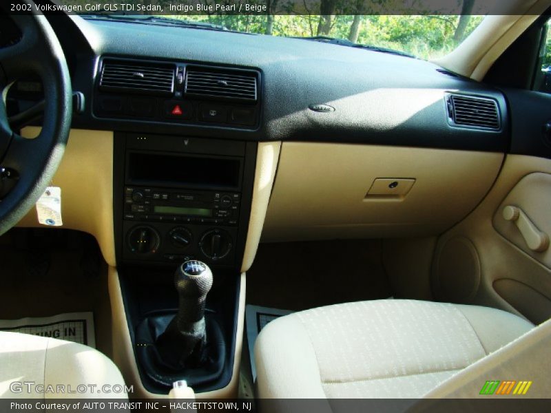 Indigo Blue Pearl / Beige 2002 Volkswagen Golf GLS TDI Sedan