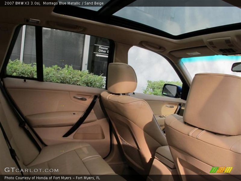 Montego Blue Metallic / Sand Beige 2007 BMW X3 3.0si