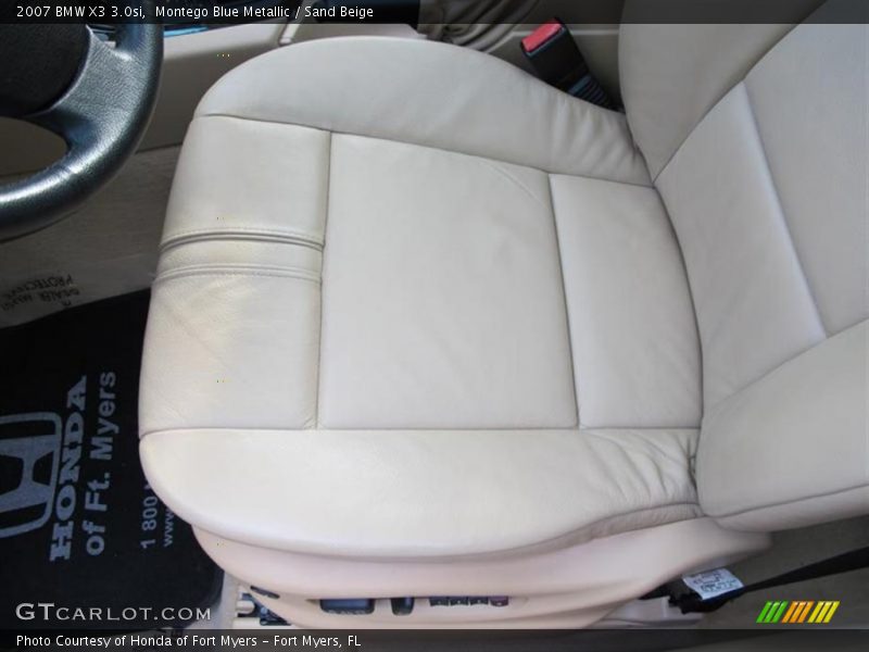 Montego Blue Metallic / Sand Beige 2007 BMW X3 3.0si