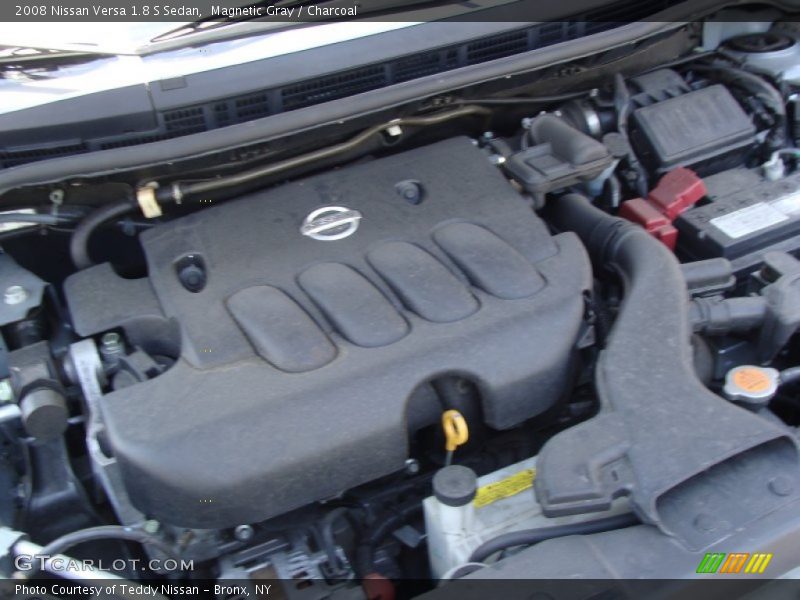 Magnetic Gray / Charcoal 2008 Nissan Versa 1.8 S Sedan