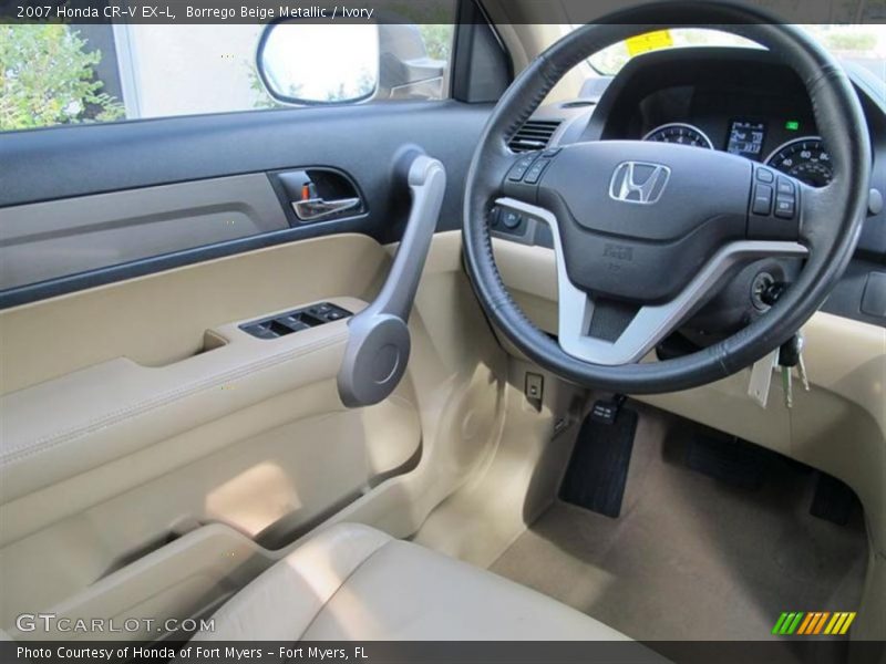 Borrego Beige Metallic / Ivory 2007 Honda CR-V EX-L