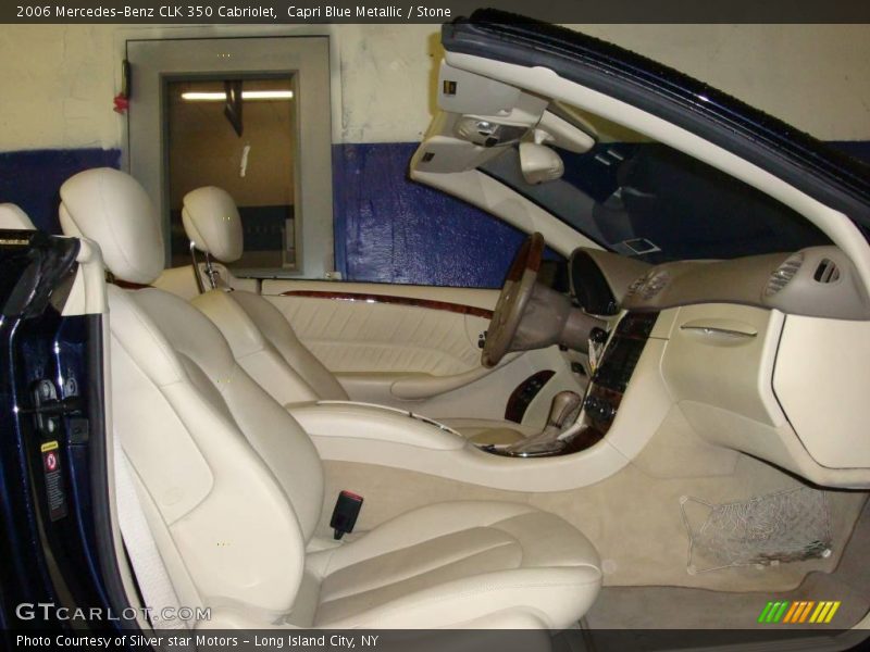Capri Blue Metallic / Stone 2006 Mercedes-Benz CLK 350 Cabriolet