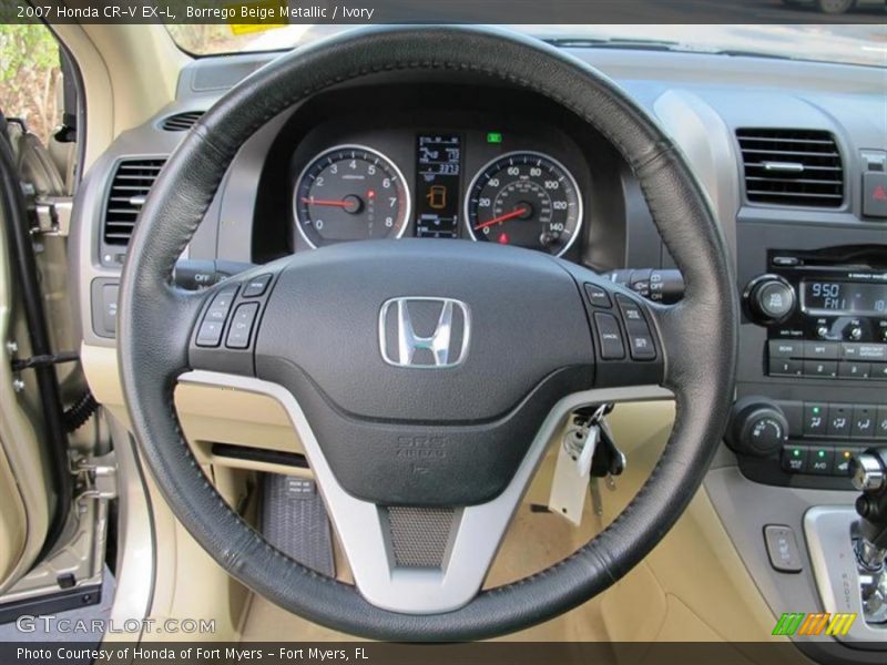 Borrego Beige Metallic / Ivory 2007 Honda CR-V EX-L