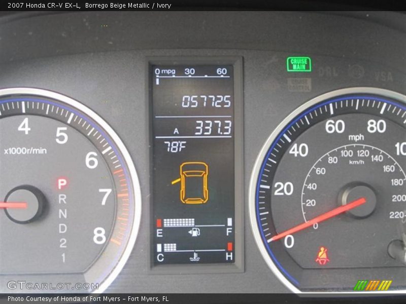 Borrego Beige Metallic / Ivory 2007 Honda CR-V EX-L