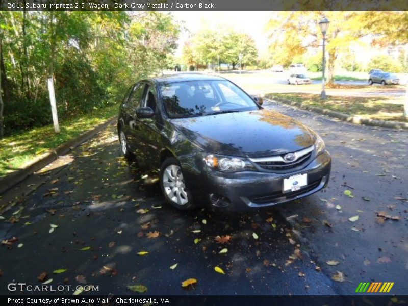 Dark Gray Metallic / Carbon Black 2011 Subaru Impreza 2.5i Wagon