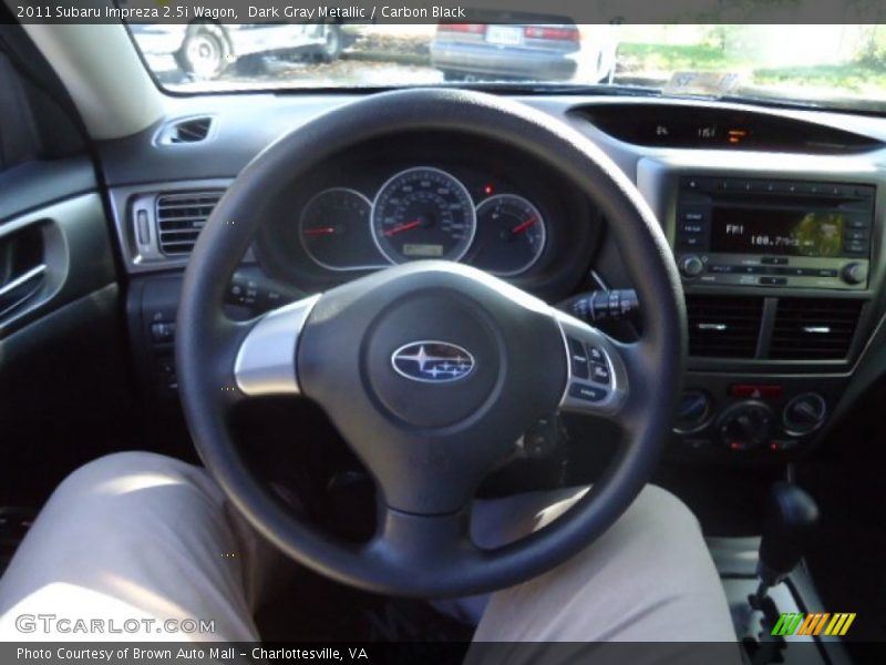 Dark Gray Metallic / Carbon Black 2011 Subaru Impreza 2.5i Wagon