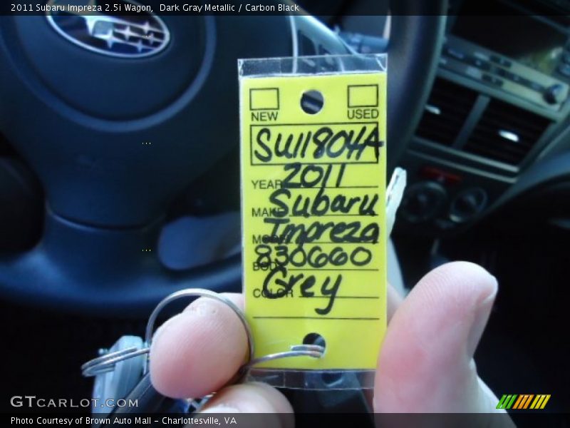 Dark Gray Metallic / Carbon Black 2011 Subaru Impreza 2.5i Wagon