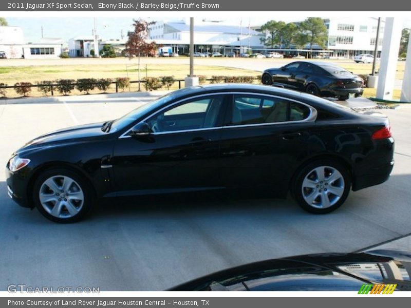 Ebony Black / Barley Beige/Truffle Brown 2011 Jaguar XF Sport Sedan