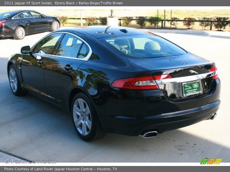 Ebony Black / Barley Beige/Truffle Brown 2011 Jaguar XF Sport Sedan