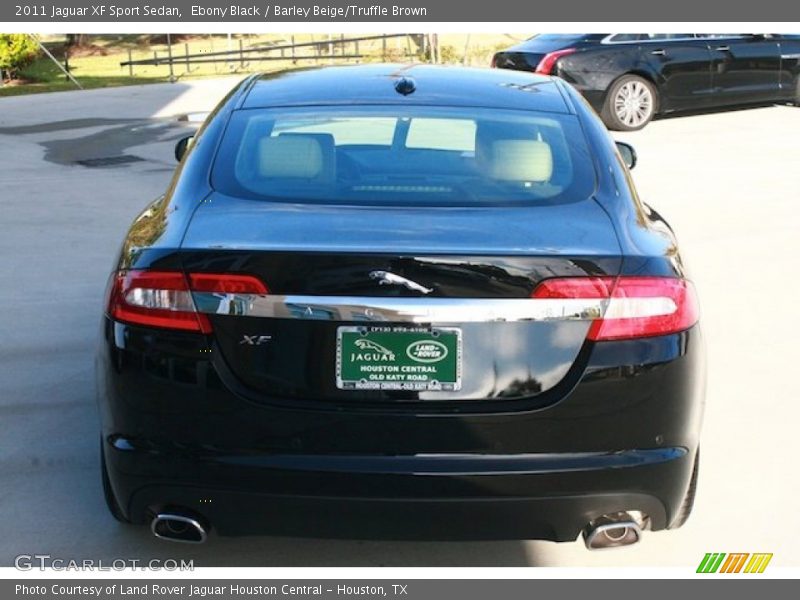 Ebony Black / Barley Beige/Truffle Brown 2011 Jaguar XF Sport Sedan