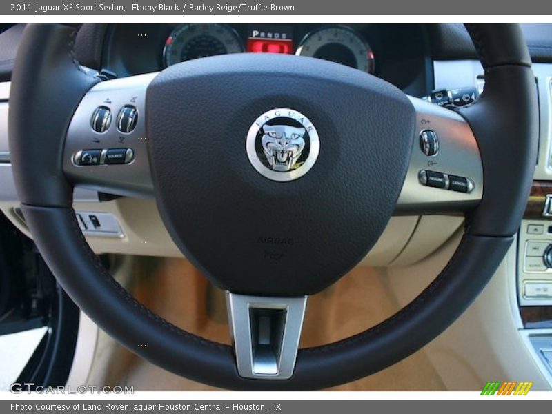 Ebony Black / Barley Beige/Truffle Brown 2011 Jaguar XF Sport Sedan