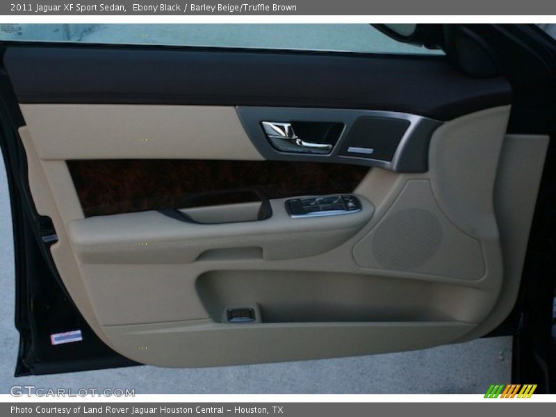 Ebony Black / Barley Beige/Truffle Brown 2011 Jaguar XF Sport Sedan