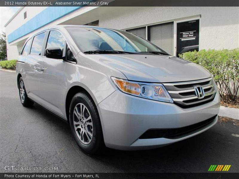 Alabaster Silver Metallic / Gray 2012 Honda Odyssey EX-L