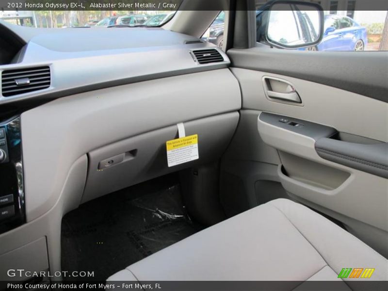 Alabaster Silver Metallic / Gray 2012 Honda Odyssey EX-L