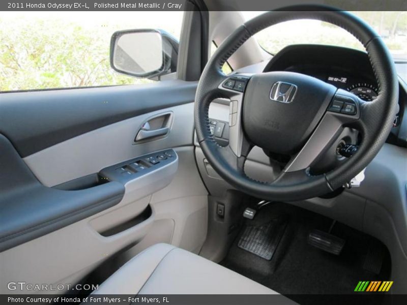 Polished Metal Metallic / Gray 2011 Honda Odyssey EX-L