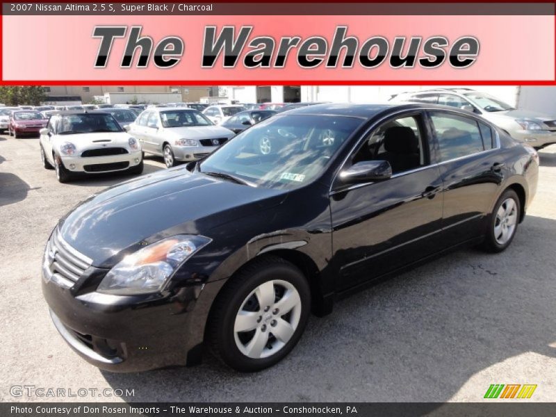 Super Black / Charcoal 2007 Nissan Altima 2.5 S
