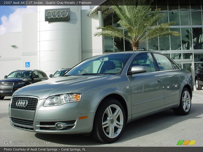 Quartz Gray Metallic / Platinum 2007 Audi A4 2.0T Sedan