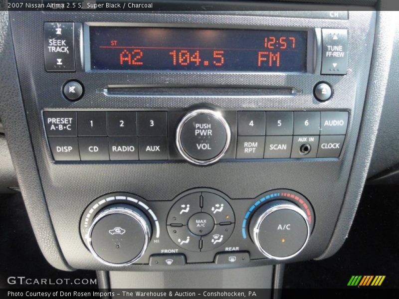 Super Black / Charcoal 2007 Nissan Altima 2.5 S