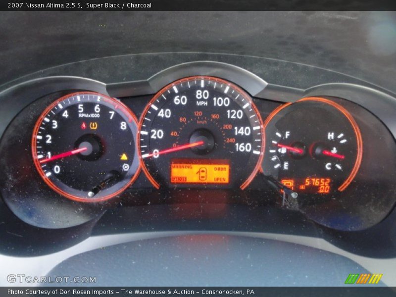 Super Black / Charcoal 2007 Nissan Altima 2.5 S