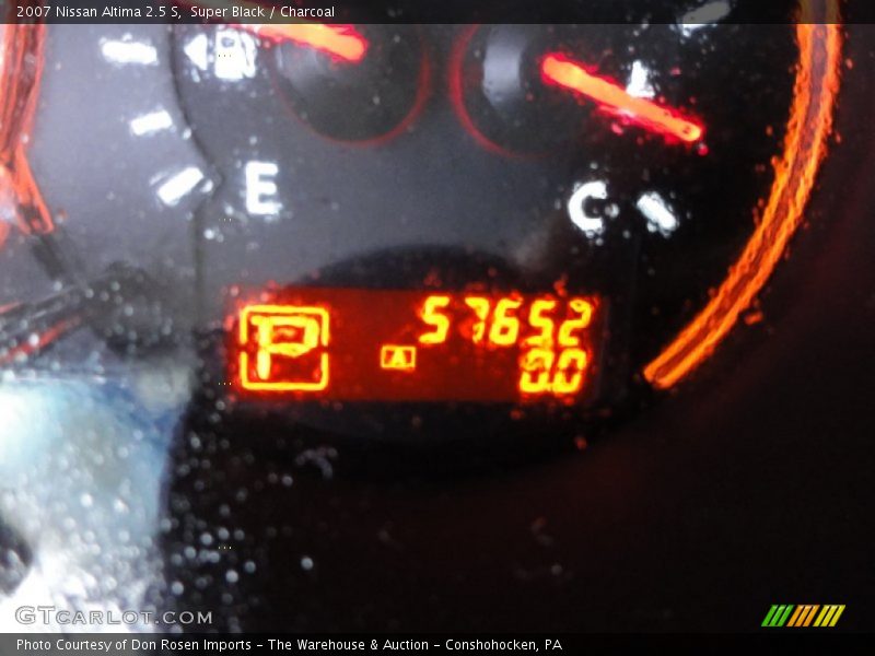 Super Black / Charcoal 2007 Nissan Altima 2.5 S