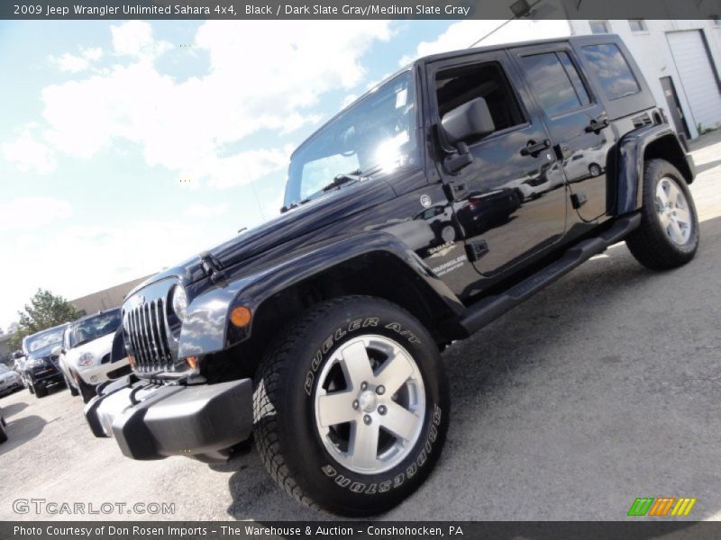 Black / Dark Slate Gray/Medium Slate Gray 2009 Jeep Wrangler Unlimited Sahara 4x4