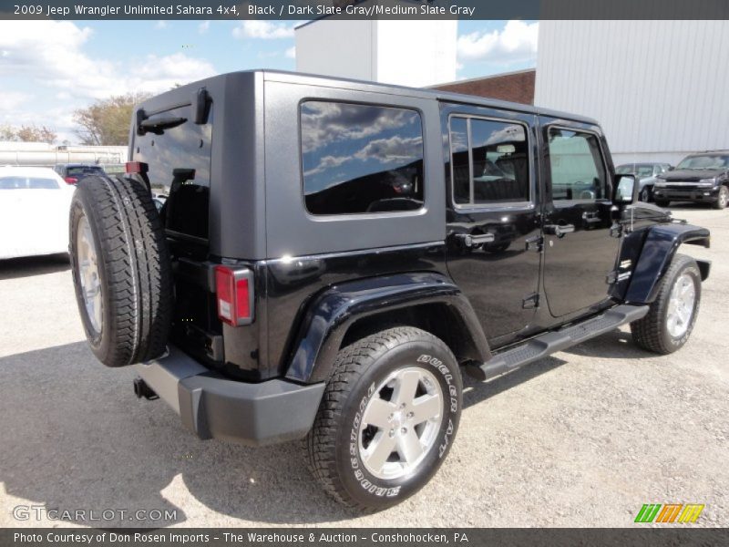 Black / Dark Slate Gray/Medium Slate Gray 2009 Jeep Wrangler Unlimited Sahara 4x4