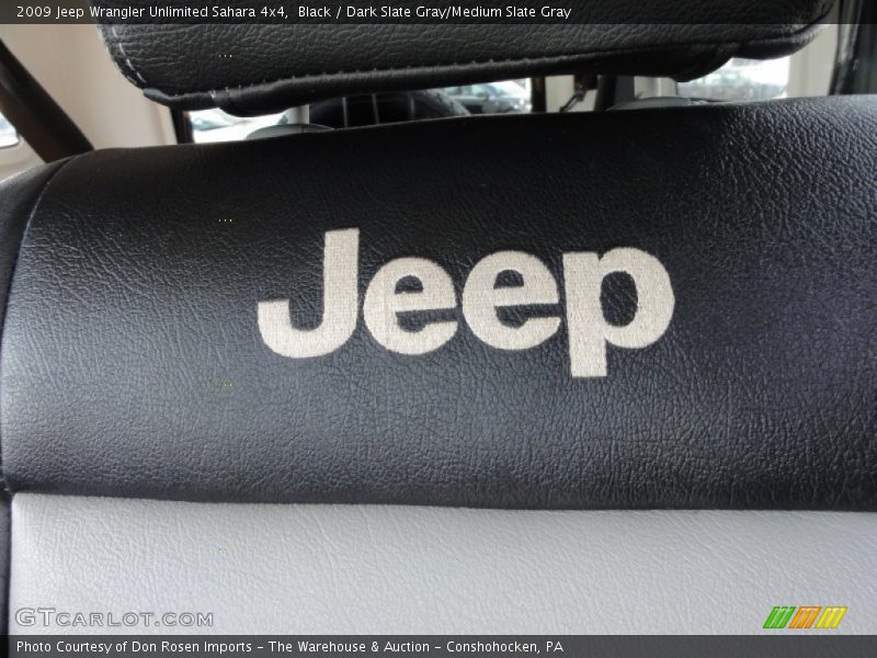 Black / Dark Slate Gray/Medium Slate Gray 2009 Jeep Wrangler Unlimited Sahara 4x4
