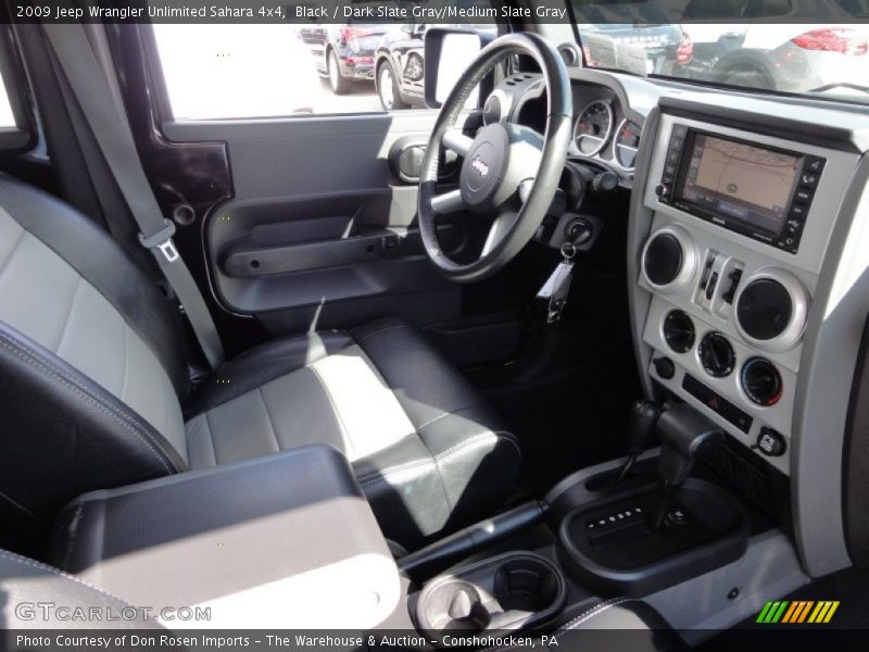 Black / Dark Slate Gray/Medium Slate Gray 2009 Jeep Wrangler Unlimited Sahara 4x4
