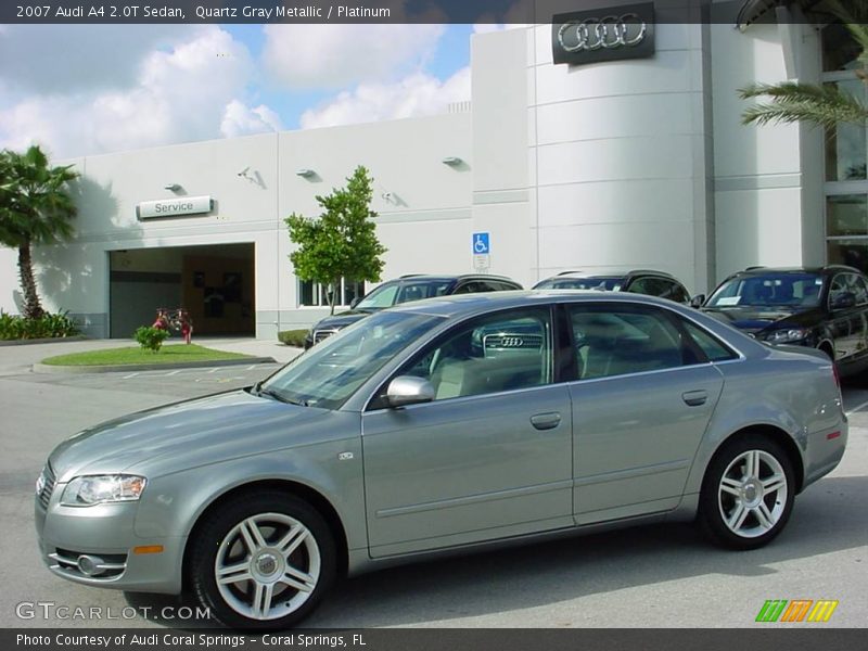 Quartz Gray Metallic / Platinum 2007 Audi A4 2.0T Sedan