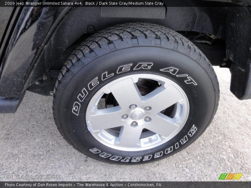 Black / Dark Slate Gray/Medium Slate Gray 2009 Jeep Wrangler Unlimited Sahara 4x4