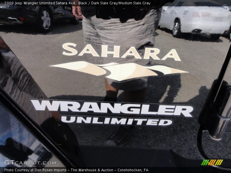 Black / Dark Slate Gray/Medium Slate Gray 2009 Jeep Wrangler Unlimited Sahara 4x4