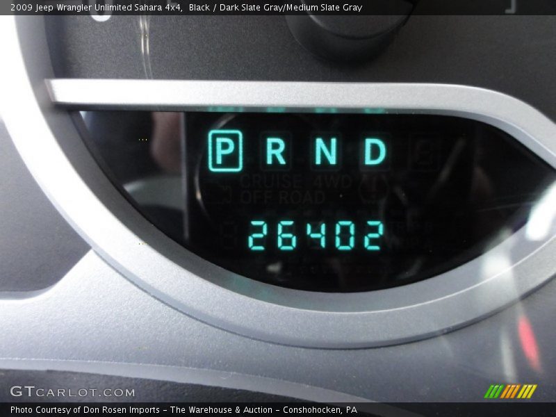 Black / Dark Slate Gray/Medium Slate Gray 2009 Jeep Wrangler Unlimited Sahara 4x4