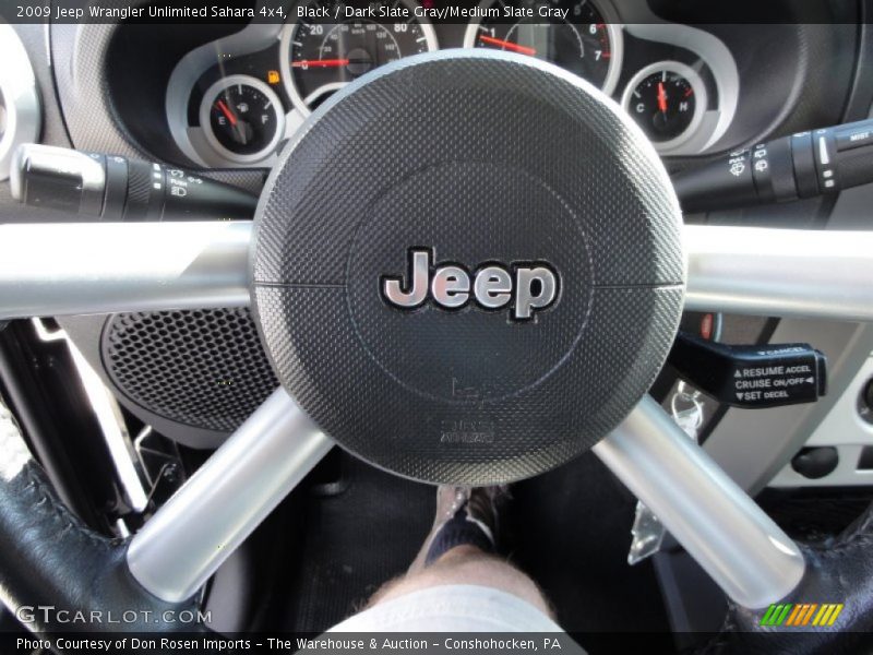 Black / Dark Slate Gray/Medium Slate Gray 2009 Jeep Wrangler Unlimited Sahara 4x4