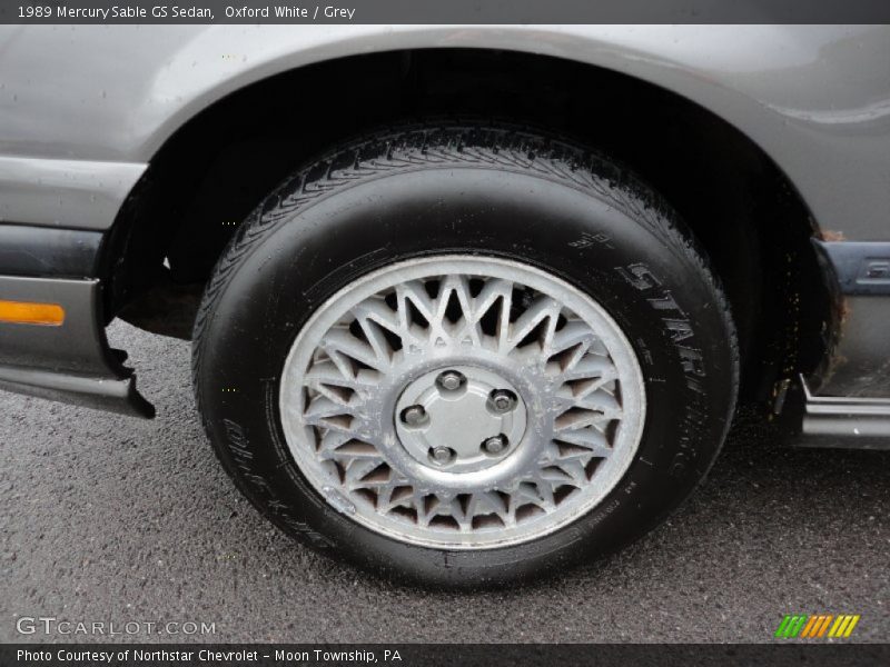 Oxford White / Grey 1989 Mercury Sable GS Sedan