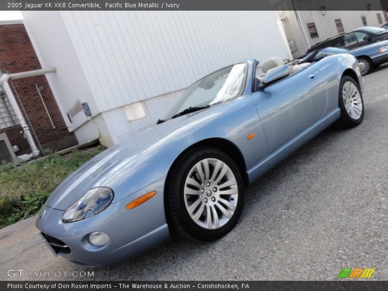 Pacific Blue Metallic / Ivory 2005 Jaguar XK XK8 Convertible