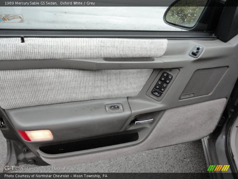 Oxford White / Grey 1989 Mercury Sable GS Sedan