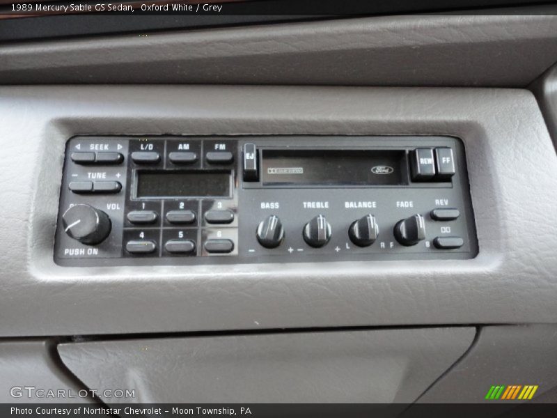 Oxford White / Grey 1989 Mercury Sable GS Sedan