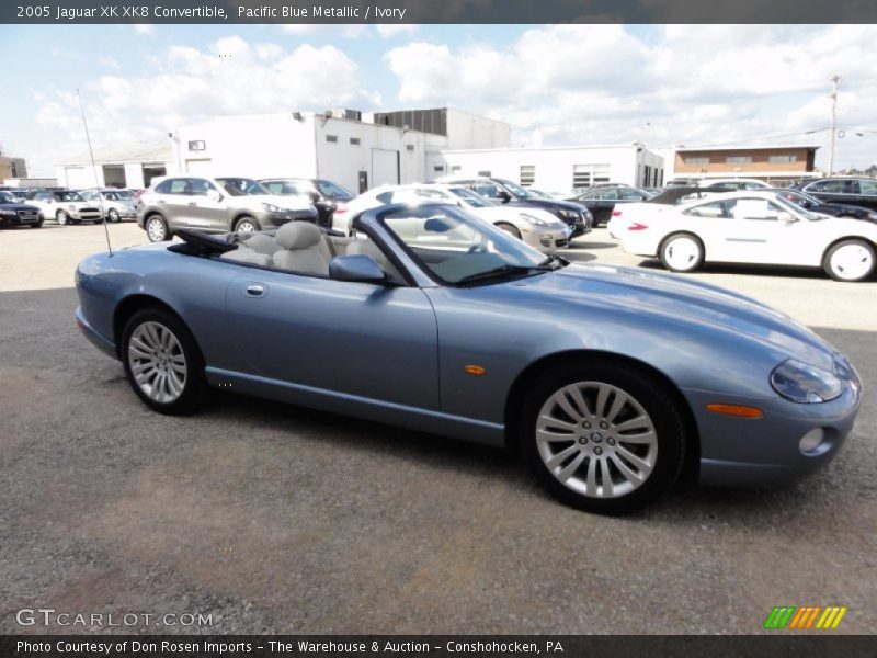 Pacific Blue Metallic / Ivory 2005 Jaguar XK XK8 Convertible