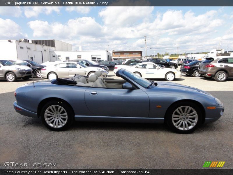 Pacific Blue Metallic / Ivory 2005 Jaguar XK XK8 Convertible