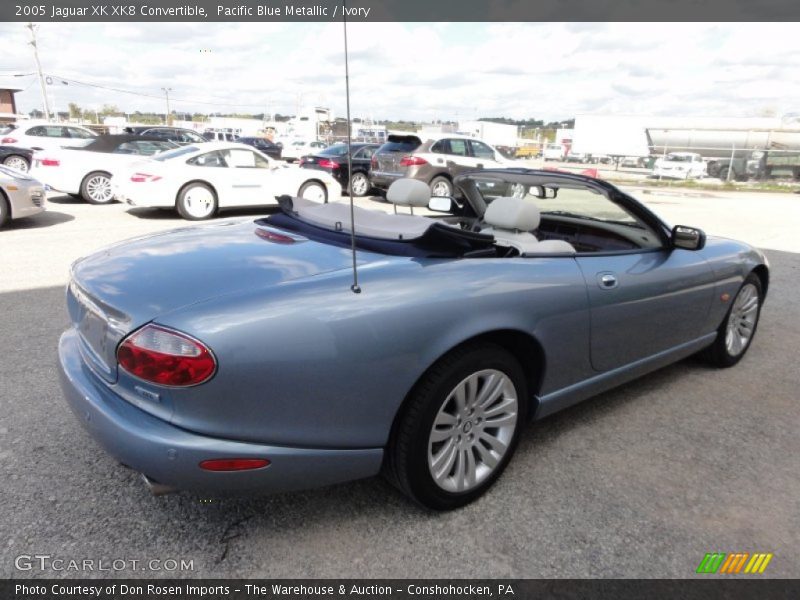 Pacific Blue Metallic / Ivory 2005 Jaguar XK XK8 Convertible