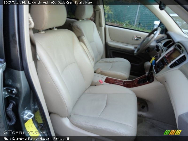 Oasis Green Pearl / Ivory 2005 Toyota Highlander Limited 4WD