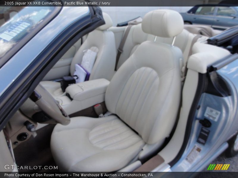 Pacific Blue Metallic / Ivory 2005 Jaguar XK XK8 Convertible