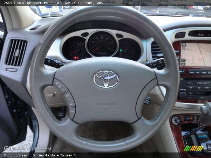Oasis Green Pearl / Ivory 2005 Toyota Highlander Limited 4WD
