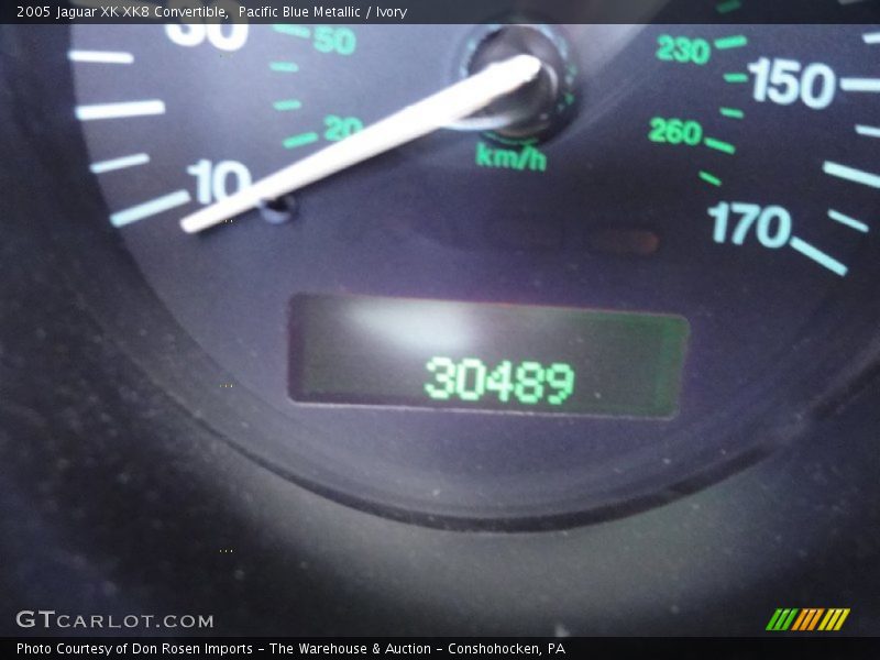 Pacific Blue Metallic / Ivory 2005 Jaguar XK XK8 Convertible