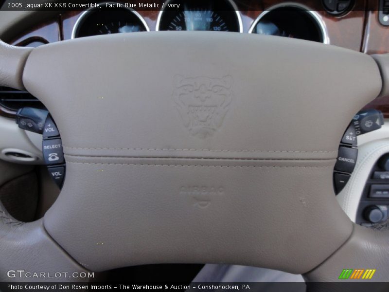 Pacific Blue Metallic / Ivory 2005 Jaguar XK XK8 Convertible